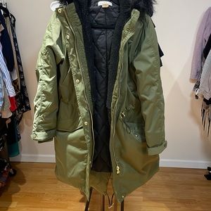 Green winter jacket